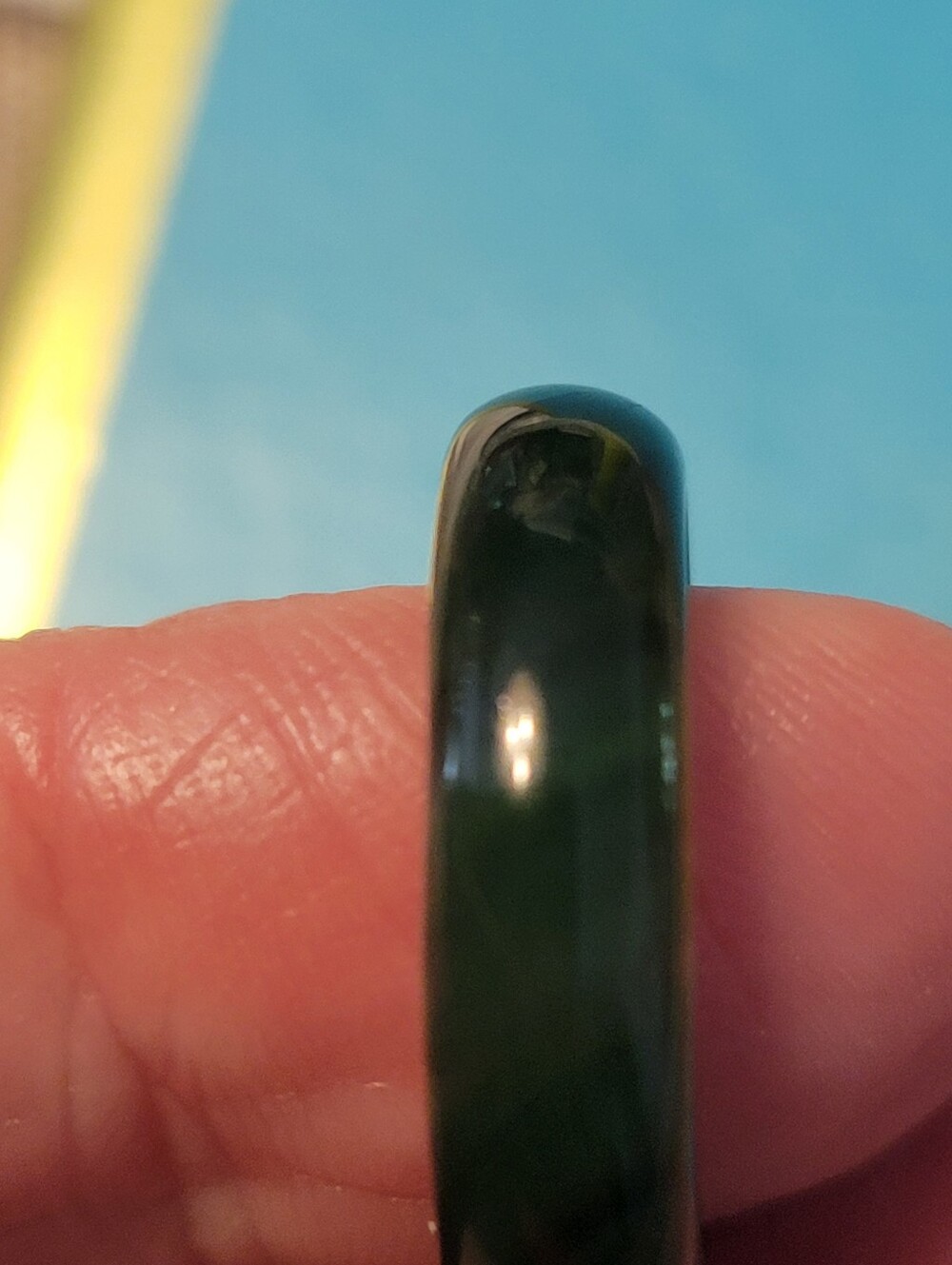 Dark Green Band Ring Size 7